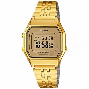 Casio Vintage LA680WGA-9D Gold Plated Watch for Women Affordable casual watches Sporty casual watches Affordable luxury casual watches