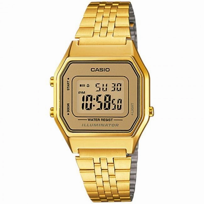 Casio Vintage LA680WGA-9D Gold Plated Watch for Women Affordable casual watches Sporty casual watches Affordable luxury casual watches