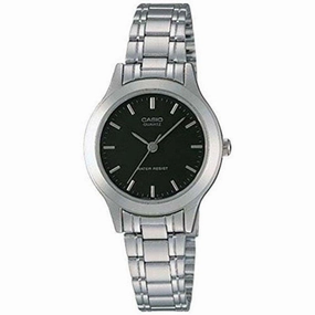 Casio Vintage LTP-1128A-1ARDF Silver Stainless Watch for Women Affordable casual watches Sporty casual watches Affordable luxury casual watches