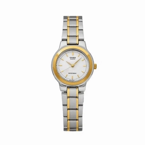 Casio Vintage LTP-1131G-7ARD Silver & Gold Stainless Watch for Women Affordable casual watches Sporty casual watches Affordable luxury casual watches