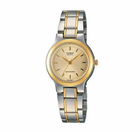 Casio Vintage LTP-1131G-9A Silver & Gold Stainless Steel Strap Watch for Women Affordable casual watches Sporty casual watches Affordable luxury casual watches