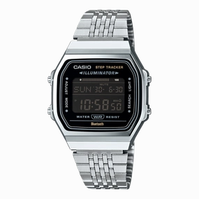 Casio Vintage Silver Stainless Steel Watch ABL100WE-1B 