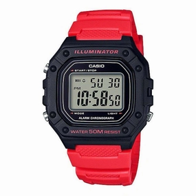 Casio W-218H-4BVDF Red Resin Watch for Men,silicone watch,silicone strap watch,silicone watches for men,silicone watches for women,unisex silicone watch,kids silicone watch,sports silicone watch,casual silicone watch,waterproof silicone watch,silicone watc