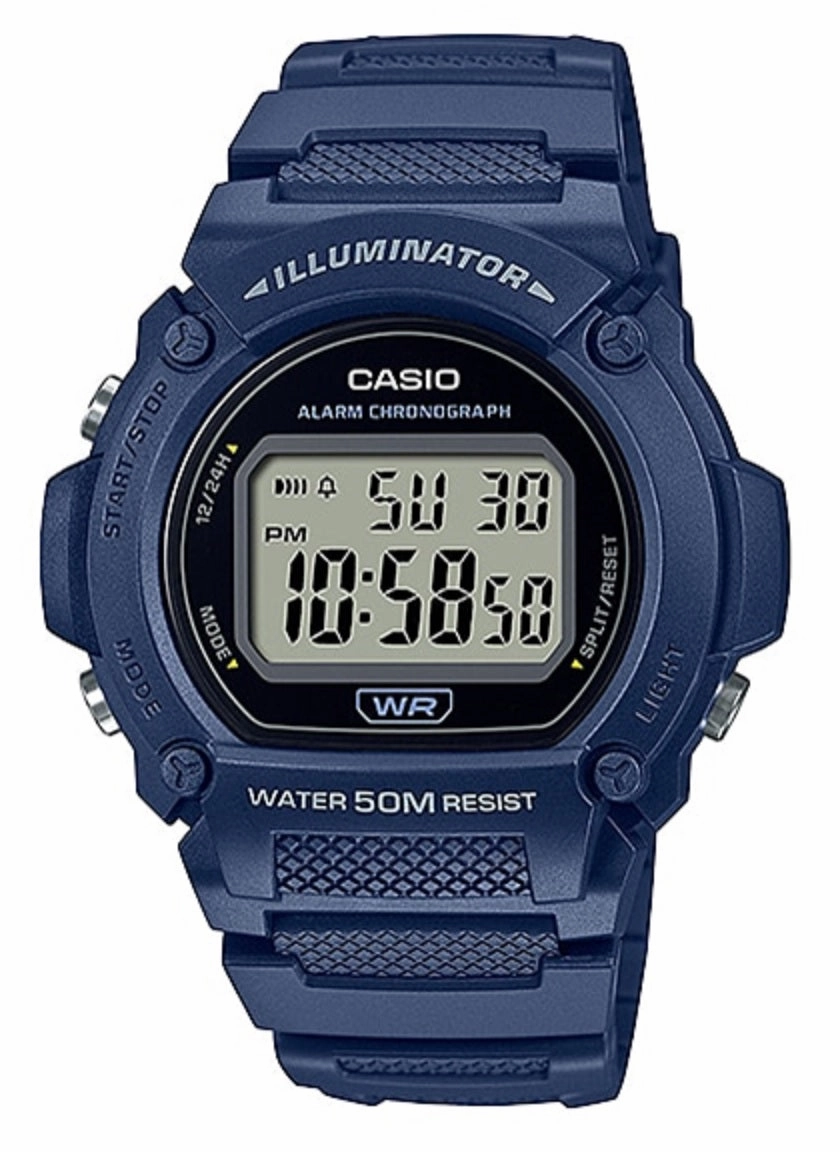 Casio W-219H-2A Blue Resin Strap Watch for Men,men's watches,watch for men, best men's watches,luxury men's watch,minimalist men's watch,casual men's watch,dress watch for men,automatic men's watch,quartz men's watch,cheap men's watch. business wat