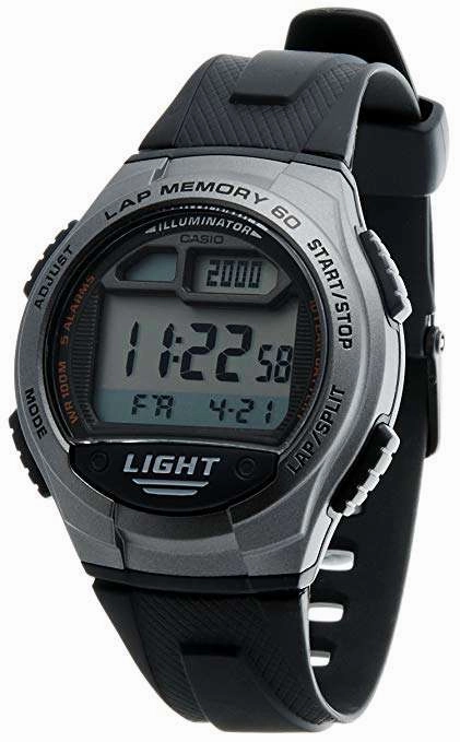 Casio W-734-1AVDF Black Resin Watch for Men