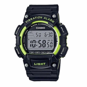 Casio W-736H-3AVDF Black Resin Watch for Men Affordable casual watches Sporty casual watches Affordable luxury casual watches