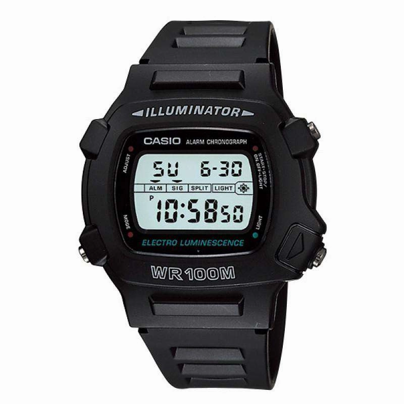 Casio W-740-1VSD Black Resin Watch for Men Affordable casual watches Sporty casual watches Affordable luxury casual watches