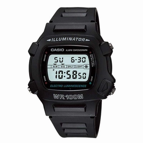 Casio W-740-1VSD Black Resin Watch for Men Affordable casual watches Sporty casual watches Affordable luxury casual watches