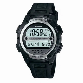 Casio W-756-1AVDF Black Resin Watch for Men and Women Affordable casual watches Sporty casual watches Affordable luxury casual watches