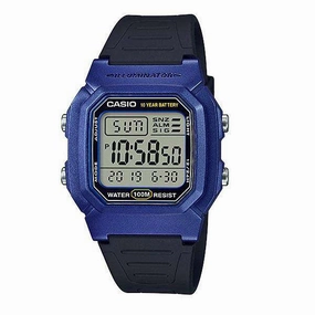 Casio W-800HM-2AVDF Black Resin Watch for Men and Women Affordable casual watches Sporty casual watches Affordable luxury casual watches