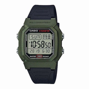 Casio W-800HM-3AVDF Black Resin Watch for Men and Women Affordable casual watches Sporty casual watches Affordable luxury casual watches