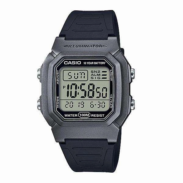Casio W-800HM-7AVDF Black Resin Watch for Men and Women Affordable casual watches Sporty casual watches Affordable luxury casual watches