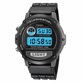 Casio W-87H-1VHDR Black Resin Watch for Men and Women Affordable casual watches Sporty casual watches Affordable luxury casual watches