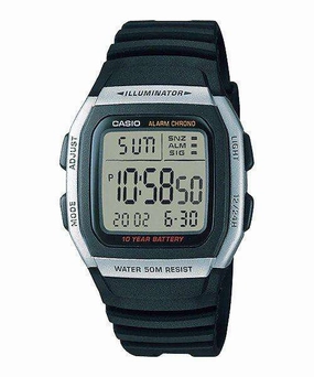 Casio W-96H-1AVDF  Black Resin Watch for Men and Women,silicone watch,silicone strap watch,silicone watches for men,silicone watches for women,unisex silicone watch,kids silicone watch,sports silicone watch,casual silicone watch,waterproof silicone watch,s