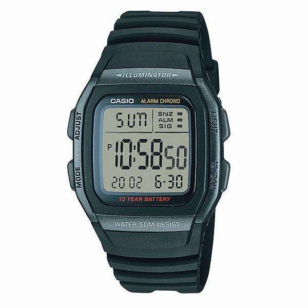 Casio W-96H-1BVDF Black Resin Watch for Men and Women Affordable casual watches Sporty casual watches Affordable luxury casual watches