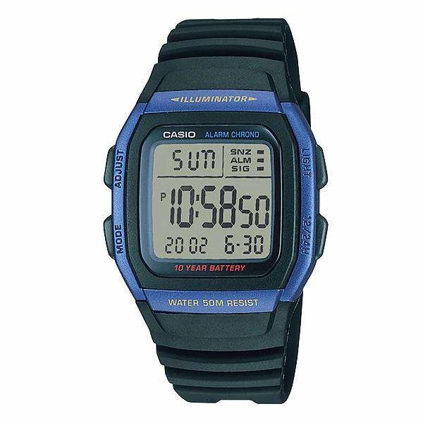 Casio W-96H-2AVDF Black Resin Watch for Men and Women Affordable casual watches Sporty casual watches Affordable luxury casual watches