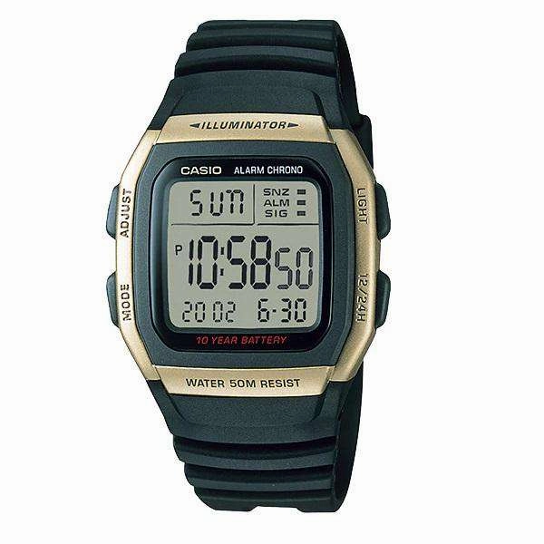 Casio W-96H-9AVDF Black Resin Watch for Men and Women Affordable casual watches Sporty casual watches Affordable luxury casual watches