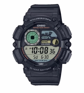 Casio  WS-1500H-1A Digital Rubber Strap Watch For Men,men's watches,watch for men, best men's watches,luxury men's watch,minimalist men's watch,casual men's watch,dress watch for men,automatic men's watch,quartz men's watch,cheap men's watch. busin