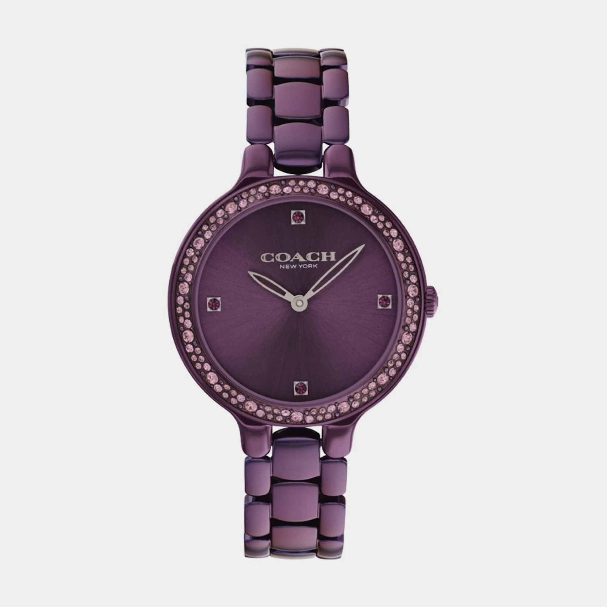 Chelsea Women Quartz Purple Dial Analog Stainless Steel Watch 14504353 women watches best women watches affordable women's watches branded women watches