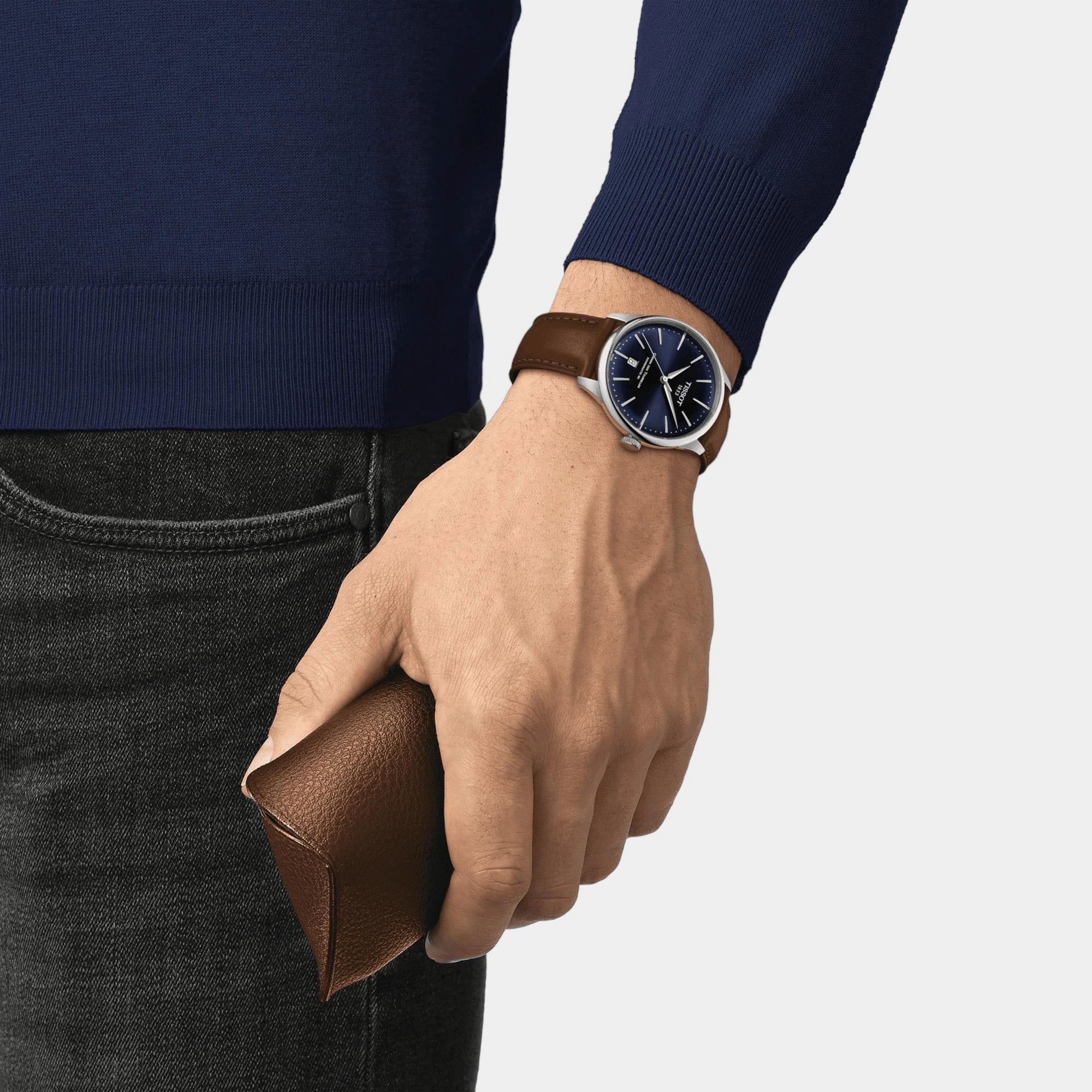 Chemin Des Tourelles Men Analog Leather Watch T1398071604100