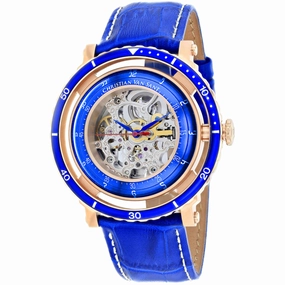 Christian Van Sant Men's Watch - Dome Automatic Silver Dial Leather Strap | CV0742 men's watches best men's watches under $500 affordable men's watches men watches classic