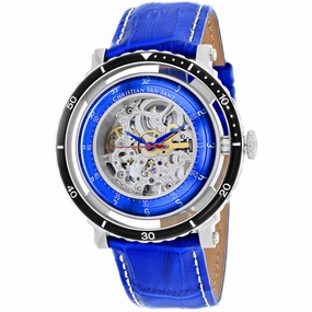 Christian Van Sant Men's Watch - Dome Automatic Silver Dial Leather Strap | CV0748 