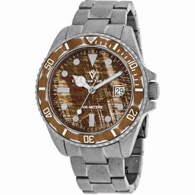 Christian Van Sant Men's Watch - Montego Vintage Brown Dial Silver Bracelet | CV5101 men's watches best men's watches under $500 affordable men's watches men watches classic