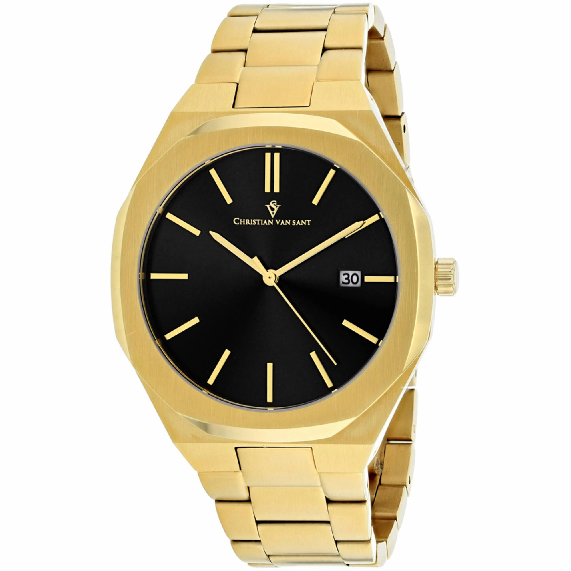 Christian Van Sant Men's Watch - Octavius Slim Quartz Yellow Gold Bracelet | CV0527 men's watches best men's watches under $500 affordable men's watches men watches classic