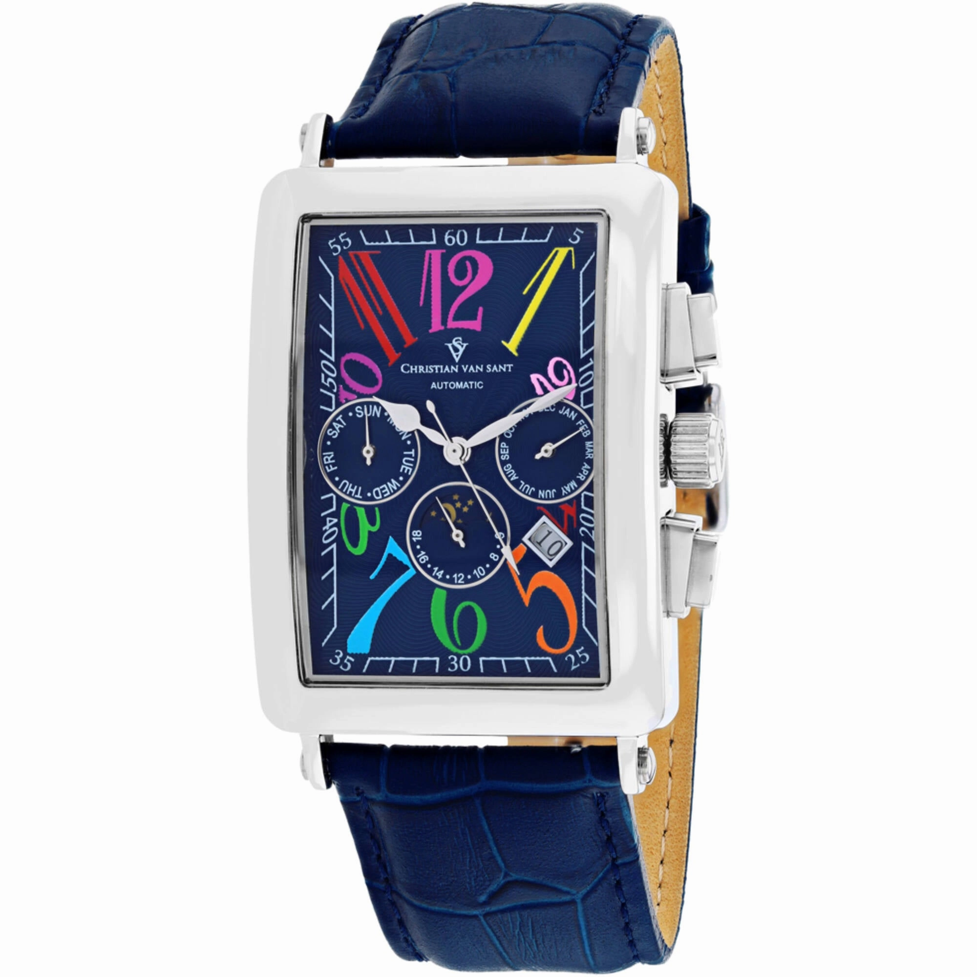 Christian Van Sant Men's Watch - Prodigy Automatic Blue Dial Leather Strap | CV9133 men's watches best men's watches under $500 affordable men's watches men watches classic