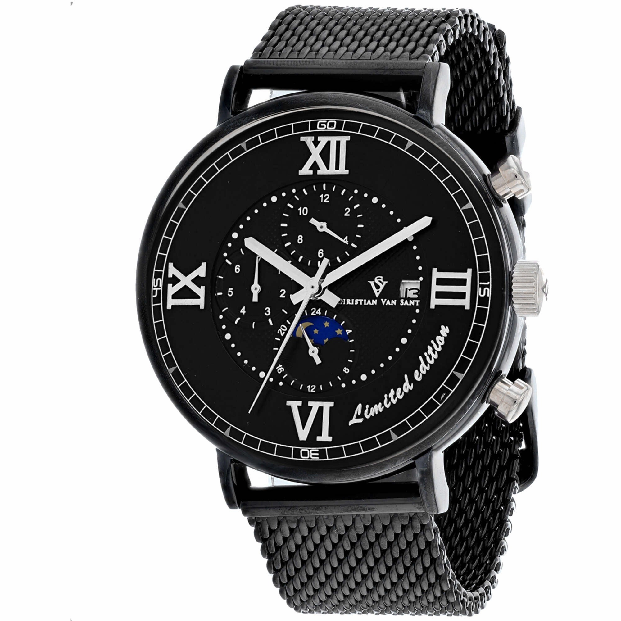 Christian Van Sant Men's Watch - Somptueuse LTD Automatic Black Bracelet | CV1159 men's watches best men's watches under $500 affordable men's watches men watches classic