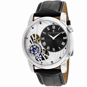 Christian Van Sant Men's Watch - Sprocket Auto-Quartz Black Dial Strap | CV1541 