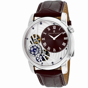 Christian Van Sant Men's Watch - Sprocket Auto-Quartz Brown Dial Strap | CV1544 men's watches best men's watches under $500 affordable men's watches men watches classic