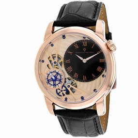Christian Van Sant Men's Watch - Sprocket Auto-Quartz Rose Gold Dial Strap | CV1546 