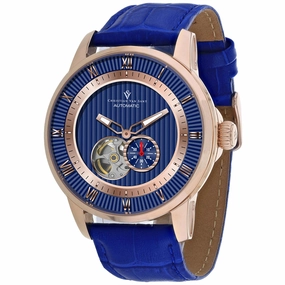 Christian Van Sant Men's Watch - Viscay Automatic Blue Dial Leather Strap | CV0554 men's watches best men's watches under $500 affordable men's watches men watches classic