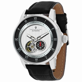 Christian Van Sant Men's Watch - Viscay Automatic White Dial Leather Strap | CV0550 men's watches best men's watches under $500 affordable men's watches men watches classic