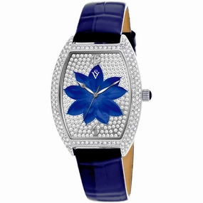 Christian Van Sant Women's Watch - Lotus Quartz Blue Dial Leather Strap | CV4854 Luxury Quartz Watch Quartz Watch Sale