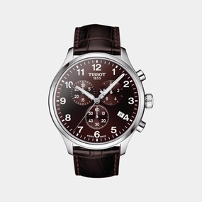 Chrono Xl Men Leather Watch T1166171629700 budget    watches    watches classic