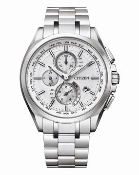 Citizen Attesa Radio Controlled Eco-Drive Titanium Watch AT8040-57A 