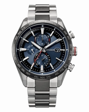 Citizen Attesa Radio Controlled Eco-Drive Titanium Watch AT8186-51L 