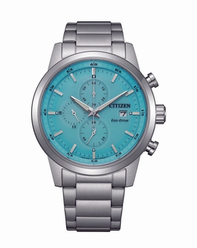 Citizen Eco-Drive Blue Dial Stainless Steel Watch CA0748-80L 