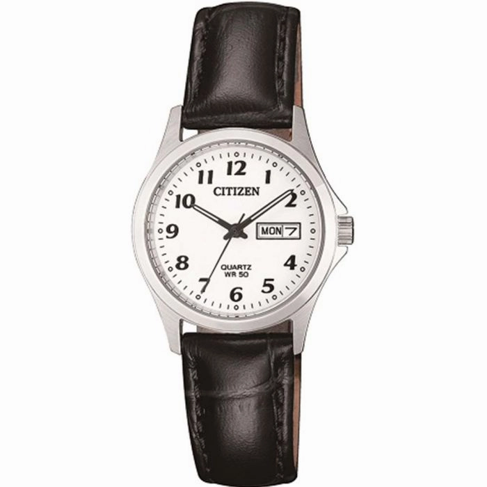 Citizen Quartz EQ2000-02A Affordable Leather Watch Leather Watch Discount
