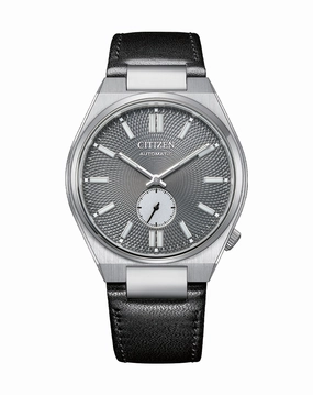 Citizen Tsuyosa Automatic Black Leather Strap Grey Dial Watch NK5010-01H 