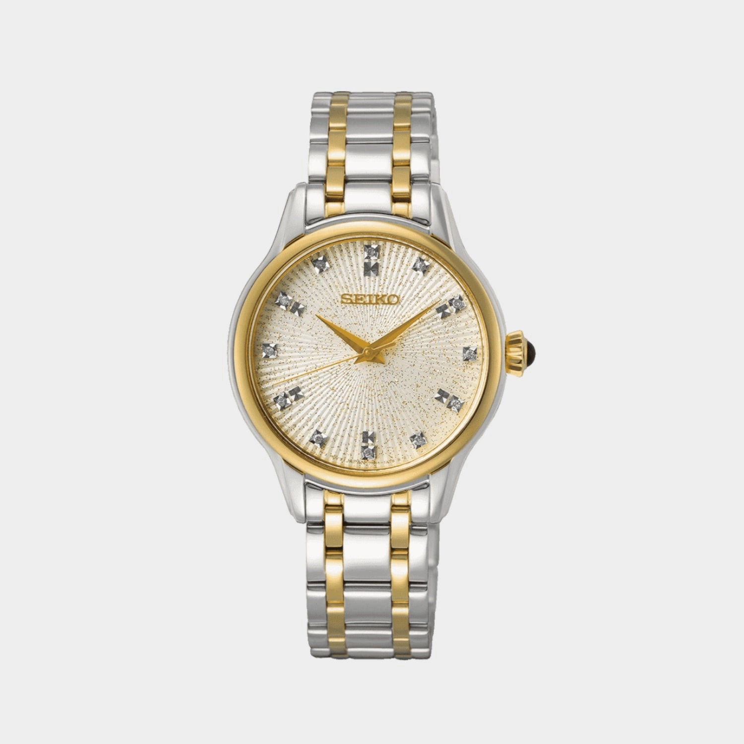 Classic Women Quartz Champagne Dial Analog Stainless Steel Watch SRZ550P1 women watches best women watches affordable women's watches branded women watches