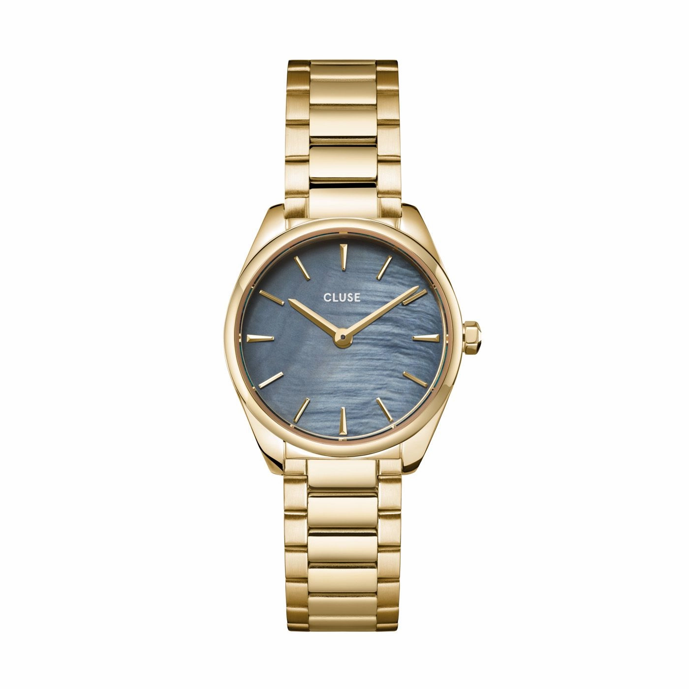 CLUSE Feroce Mini Blue Pearl/Gold Link Watch CW11707 