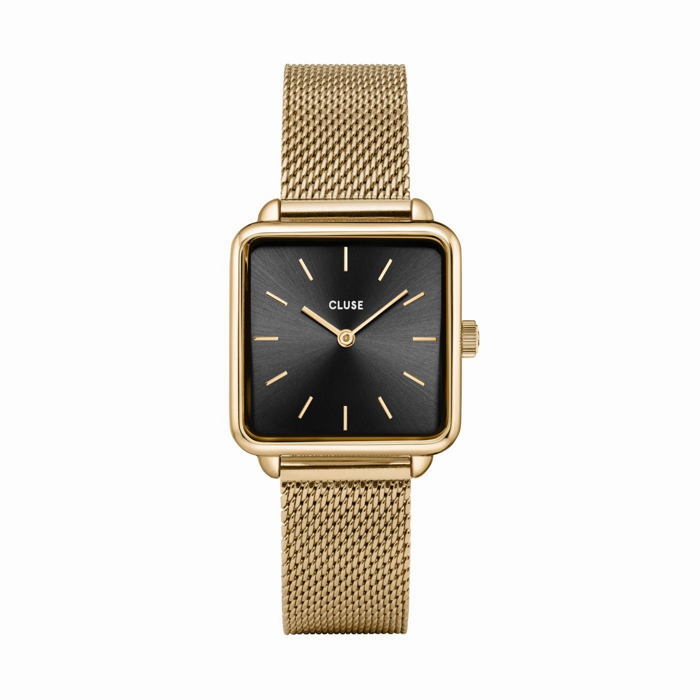 Cluse La Tetragone Gold Black/Gold Mesh 