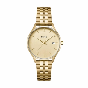 CLUSE Minuit Date Full Gold Link Watch CW14301 