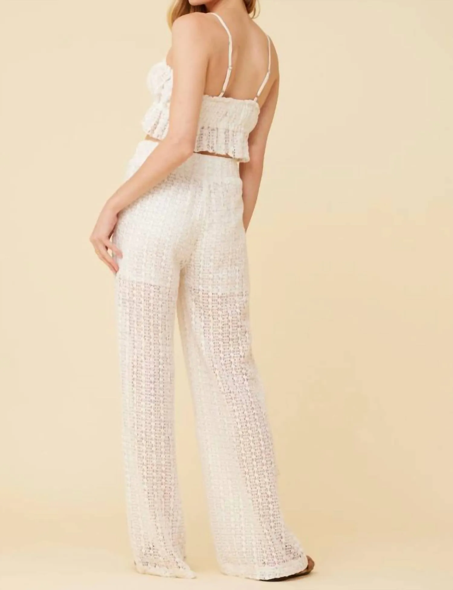 Crochet Top In White