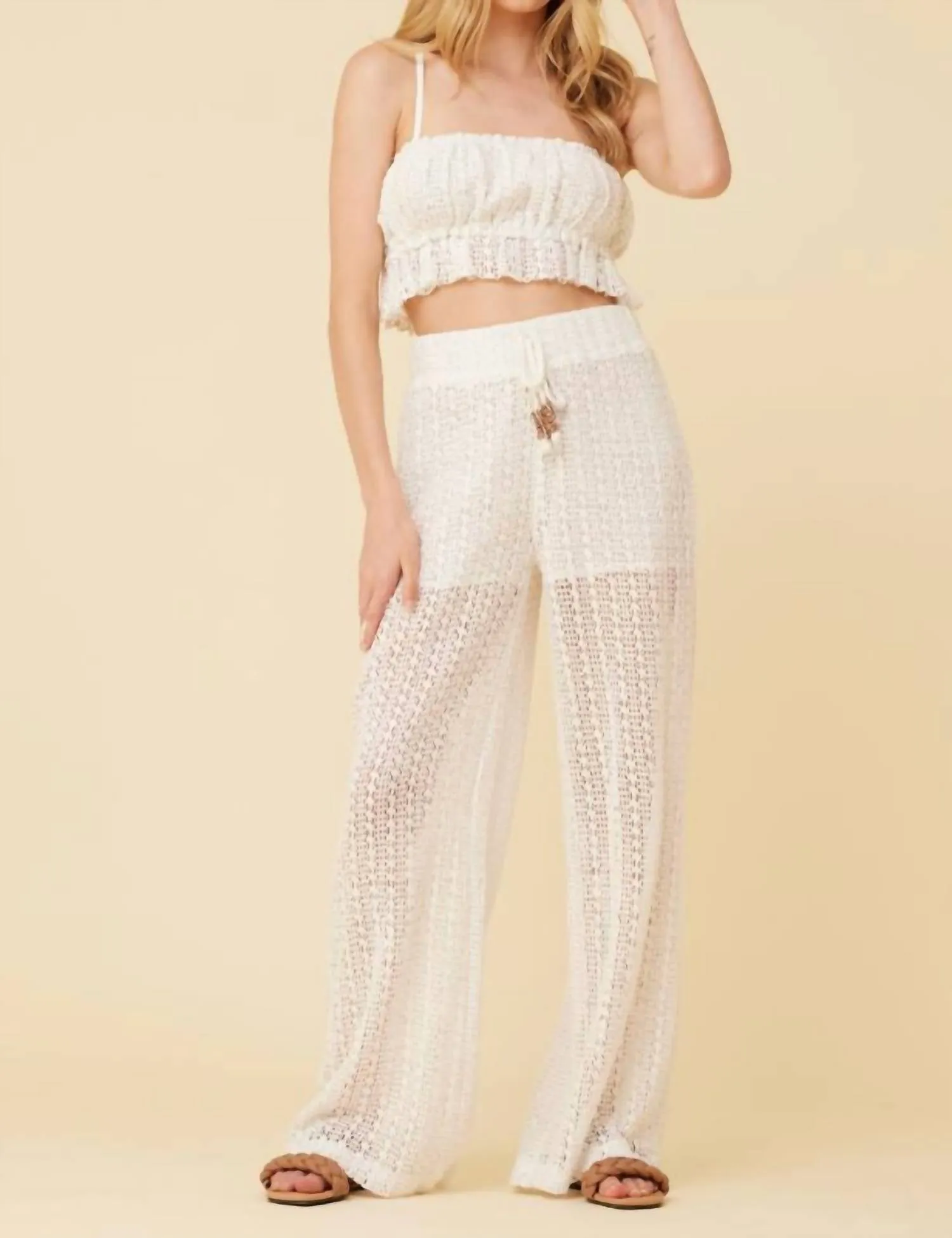 Crochet Top In White