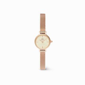 Daniel Wellington 19mm Petite Mini Champagne Melrose Watch 