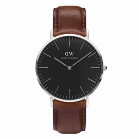Daniel Wellington - Classic Black Bristol 40mm argento orologio uomo men's watches,best men's watches